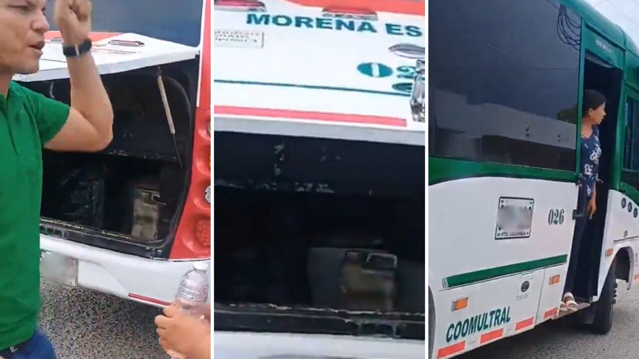 Ciudadanos denuncian que fueron víctimas de robo cuando el bus en el que viajaban se varó.