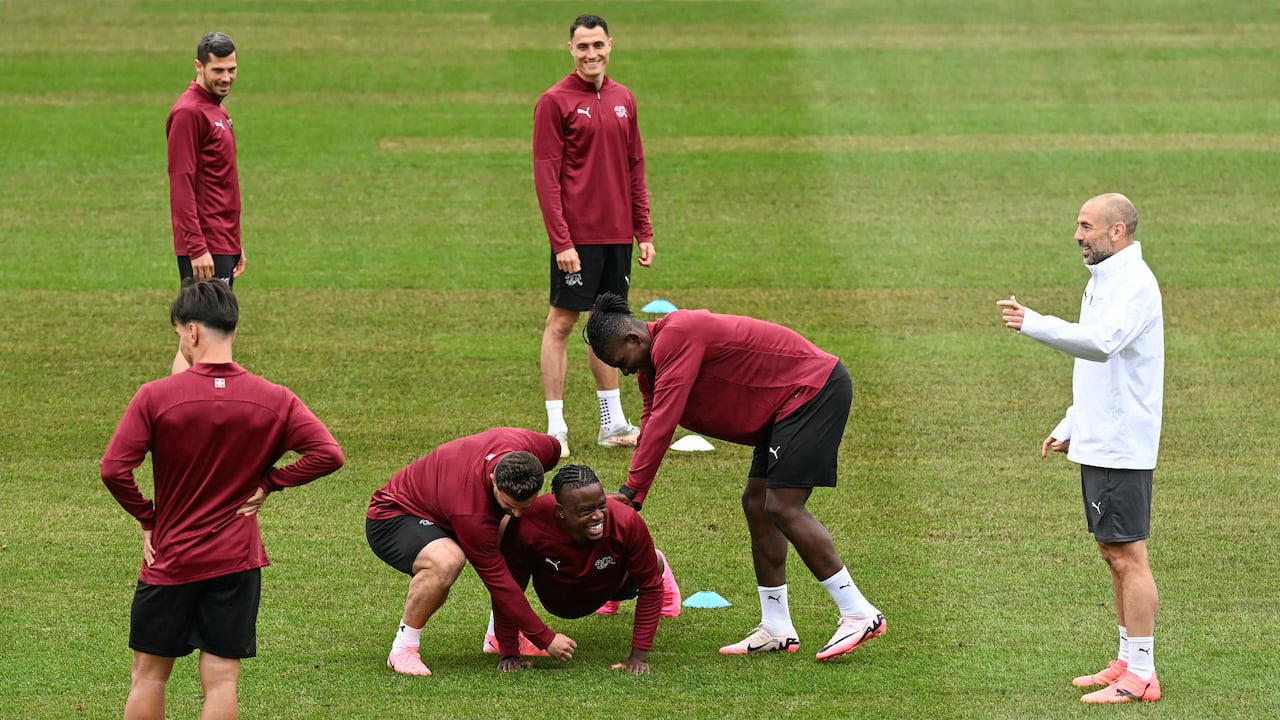 Suiza se entrena pensando en su debut en la Euro ante Hungría