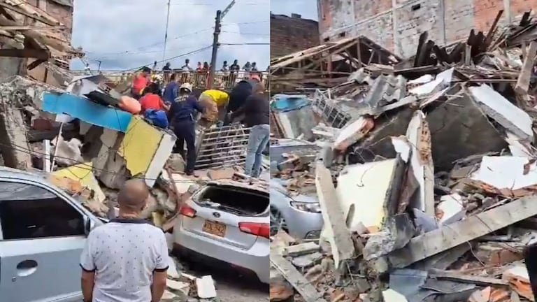 Colapso de estructura en Pereira.