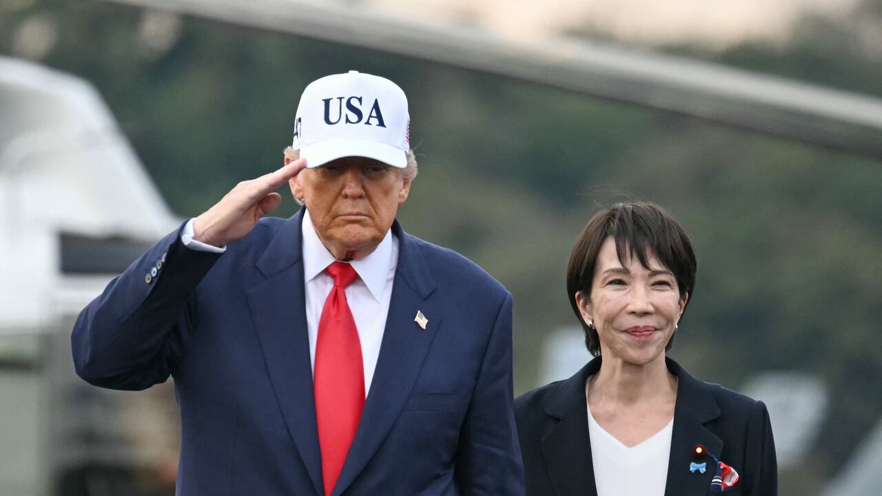 Trump en Japón.