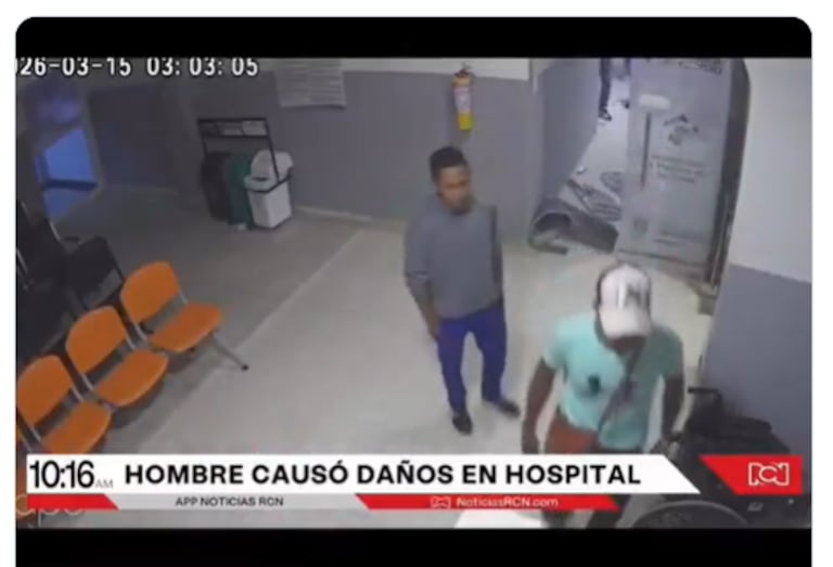 Hombre en estado de embriaguez ataca un centro hospitalario.
