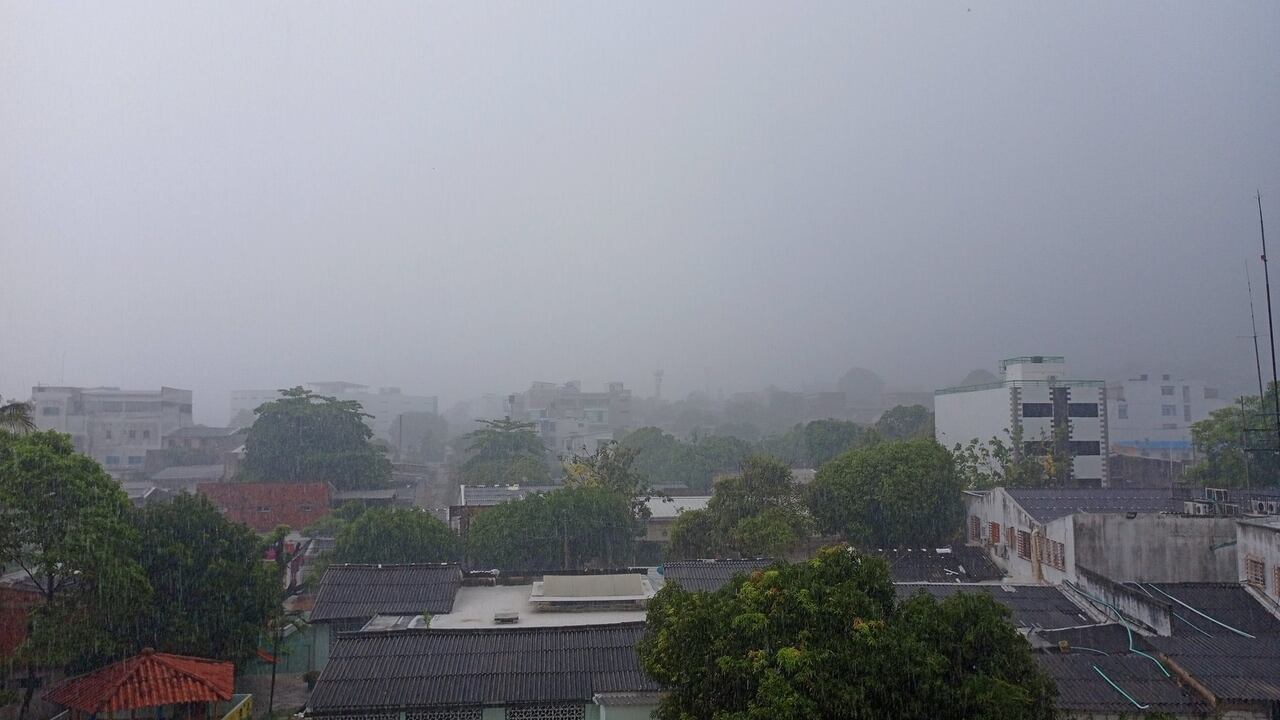 Fuertes lluvias en Cartagena.