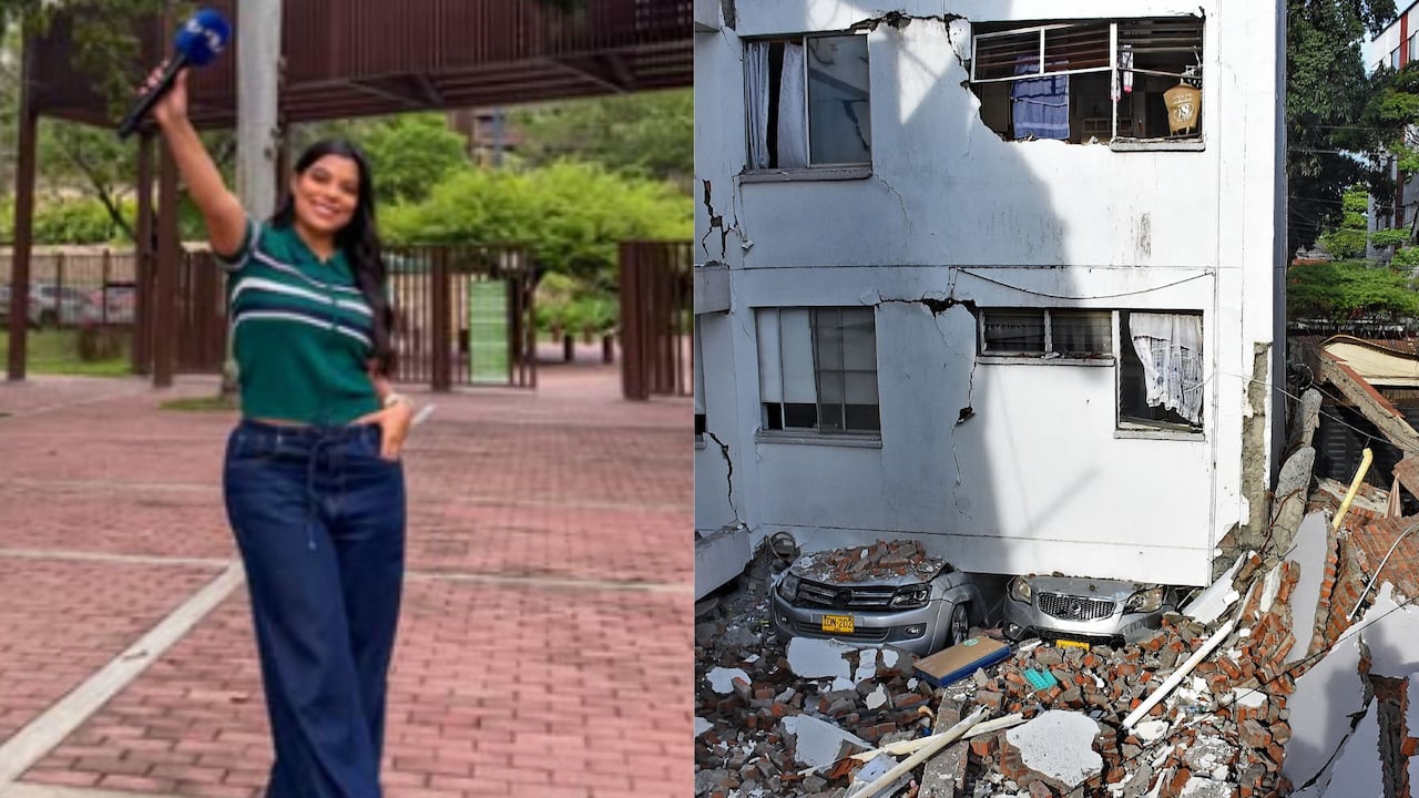 Valentina Gallego es la reportera de Noticias Caracol que resultó damnificada por el terremoto del 10 de agosto.