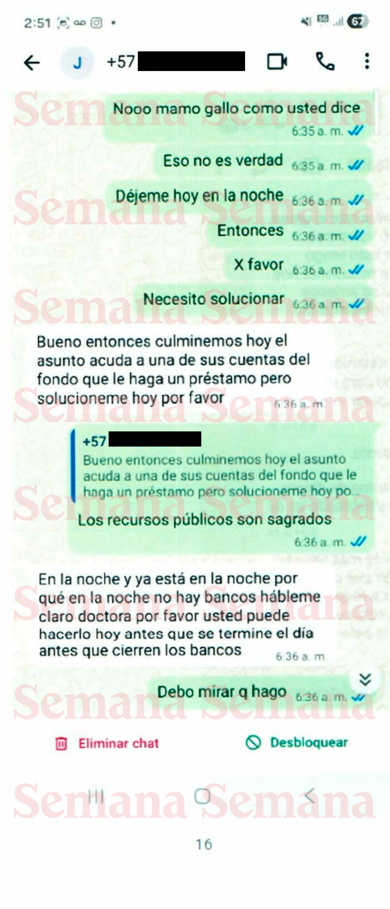 Chats denuncia Angie Rodríguez