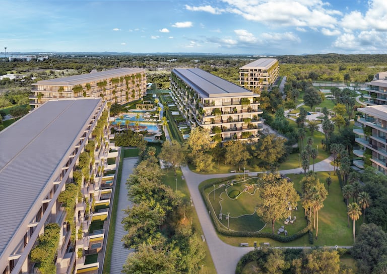 Las zonas comunes y espacios exteriores forman parte de la propuesta residencial de Morros, orientada a quienes buscan vivienda o inversión en Cartagena.