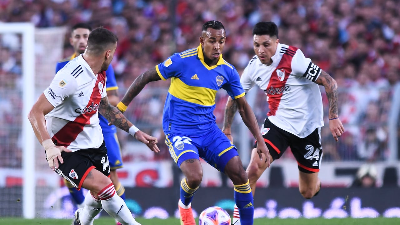 Sebastián Villa, delantero colombiano de Boca Juniors. Foto: Getty Images.