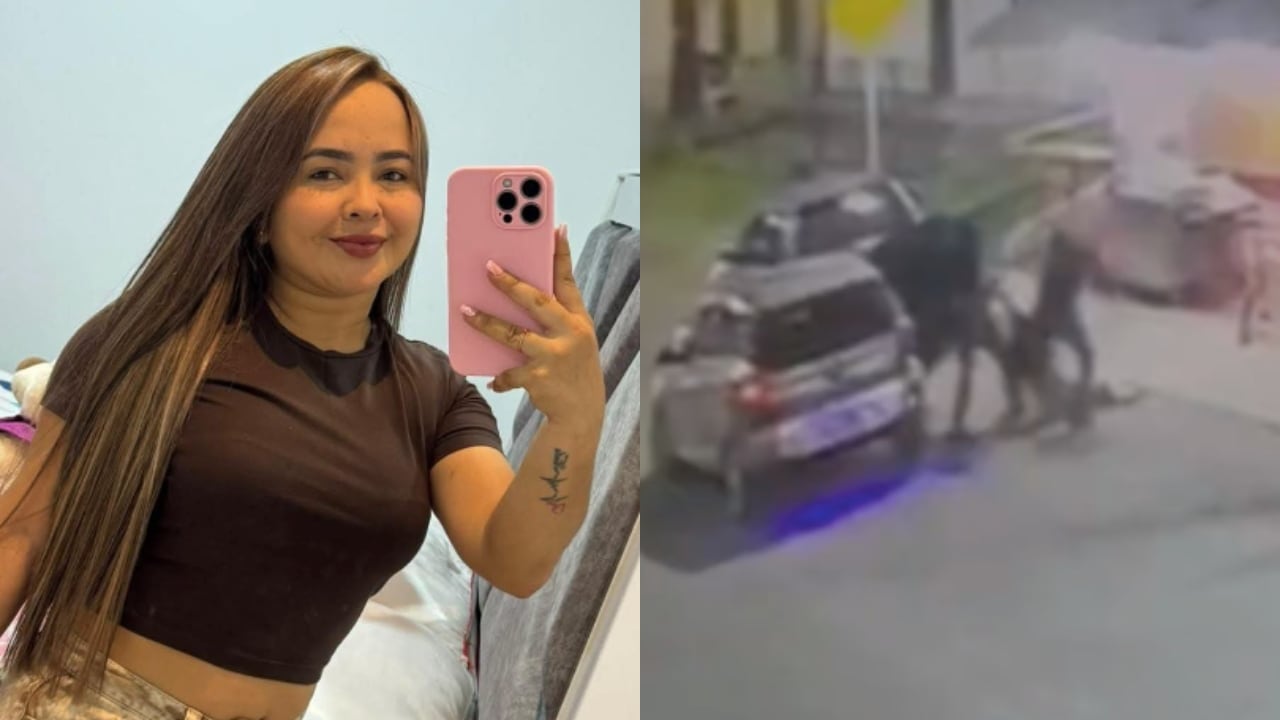 Momento del secuestro de la comerciante Zulandy Mambuscay.