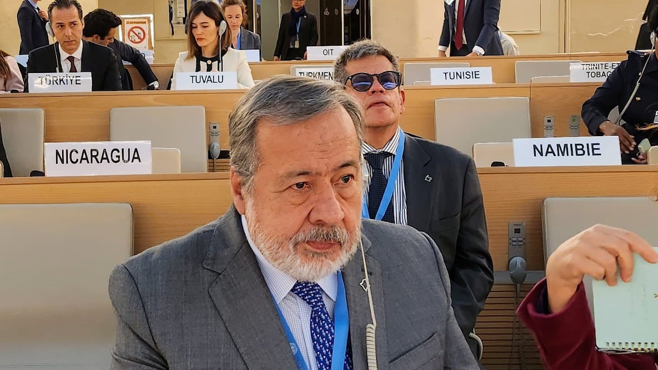 El Embajador de Colombia ante la ONU, Gustavo Gallón.
