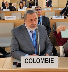 El Embajador de Colombia ante la ONU, Gustavo Gallón.
