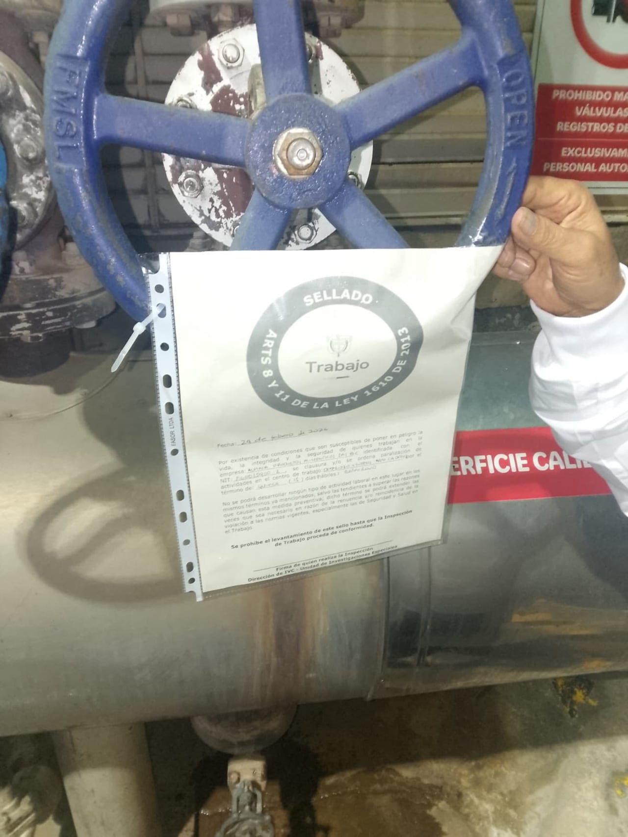 MinTrabajo tomó la decisión tras lo encontrado en la planta.