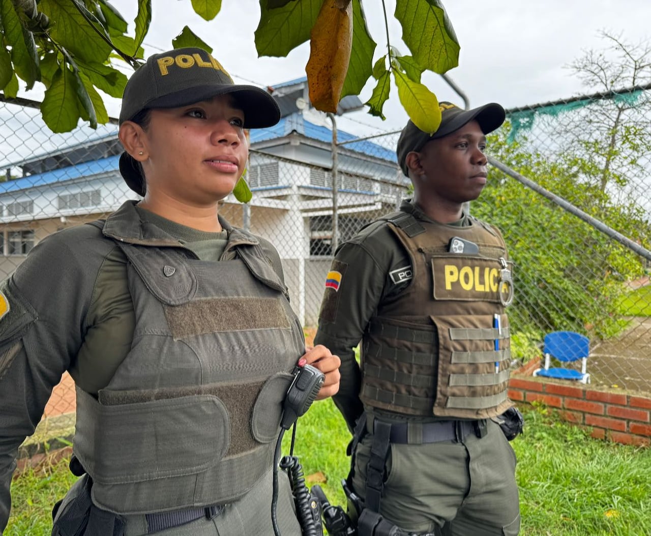 Los integrantes de la Policía realizan un gran esfuerzo para proteger a las comunidades de Villa Rica, Cauca.