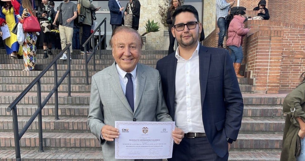 Rodolfo Hernández y Carlos Fernando Cuevas.