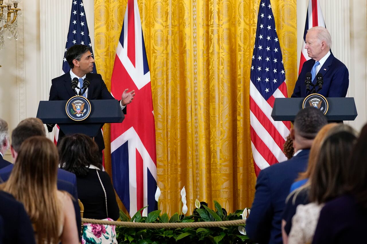 President Joe Biden and British Prime Minister Rishi Sunak