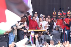 Presidente Gustavo Petro, en la Plaza de Bolívar