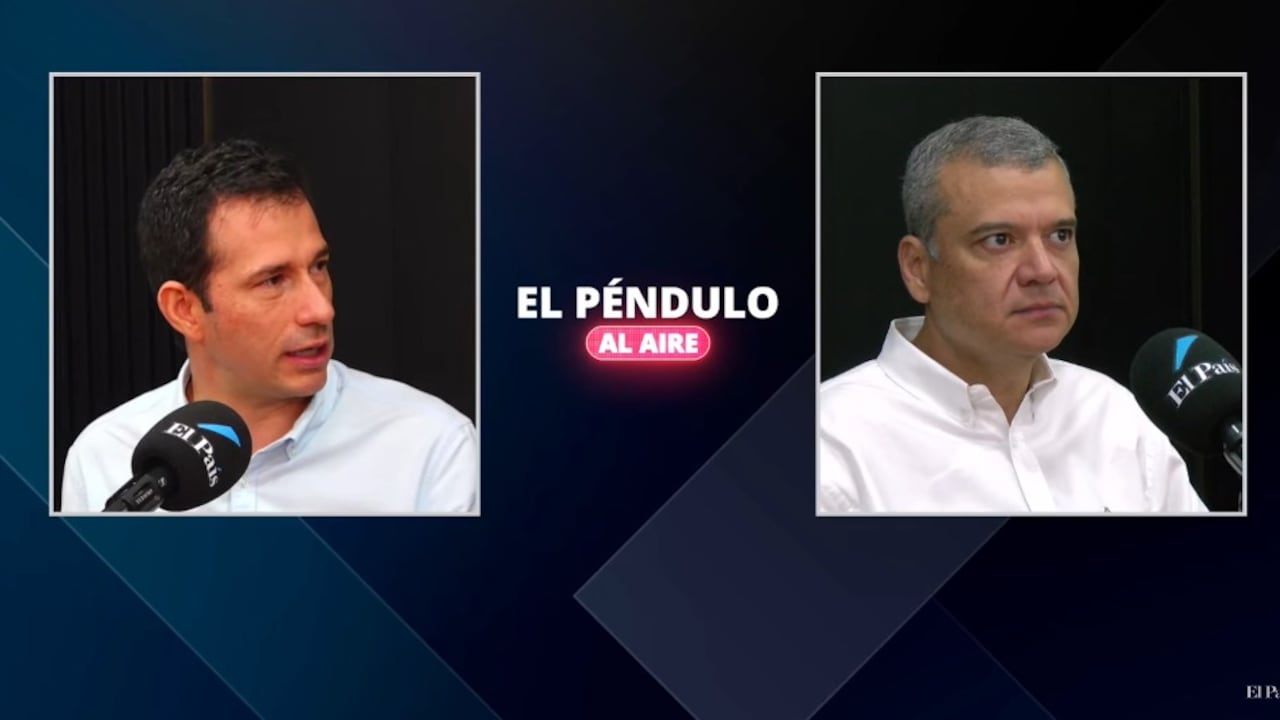 Candidatos al Senado Álvaro Monedero, por el Partido Liberal, y Juan Fernando Reyes Kuri, Nuevo Liberalismo