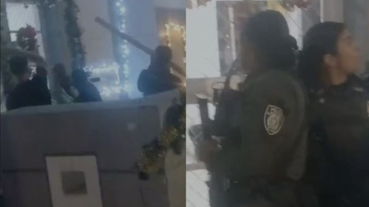 Las dos uniformados terminaron acorraladas y golpeadas reiteradamente por varios sujetos, incluso les dispararon durante este ataque.