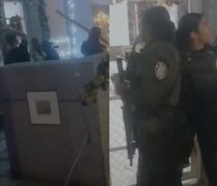 Las dos uniformados terminaron acorraladas y golpeadas reiteradamente por varios sujetos, incluso les dispararon durante este ataque.