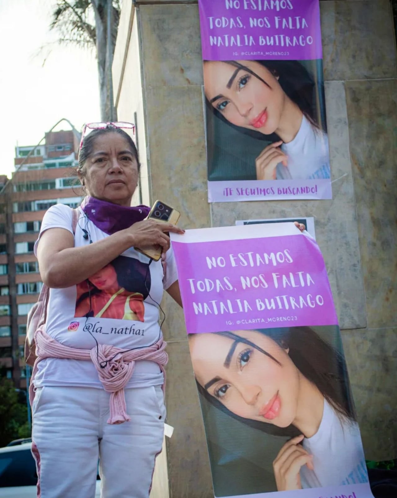 La señora Claribel Buitrago se dedicó a buscar a su hija.