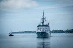 La unidad naval navegó desde Cartagena y ahora operará bajo el mando de la Fuerza Naval del Pacífico.