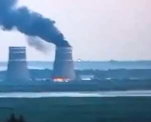 Incendio en torre de refrigeración de central nuclear ucraniana de Zaporiyia