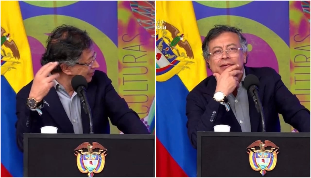 El presidente Gustavo Petro vivió un tenso momento luego de que una persona le gritó "mentiroso".