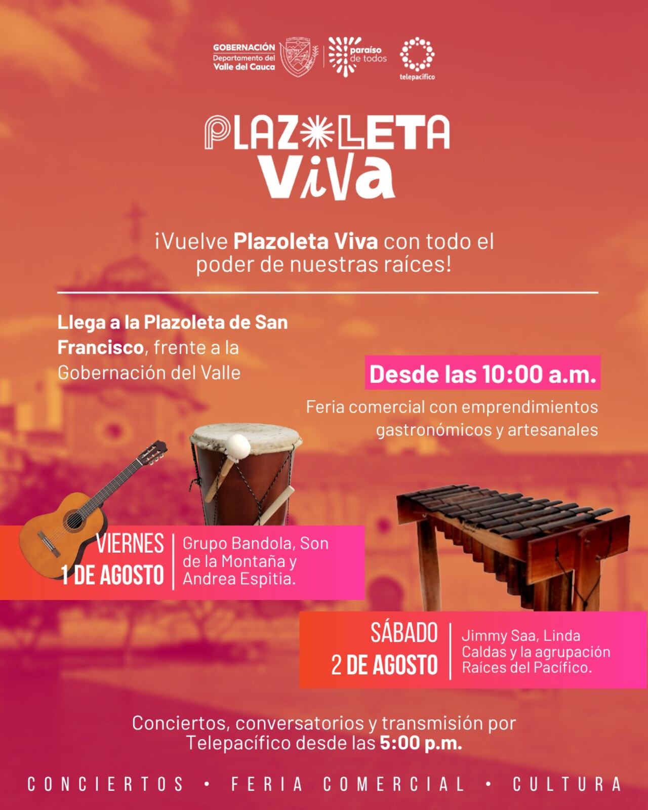 Programación para este fin de semana.