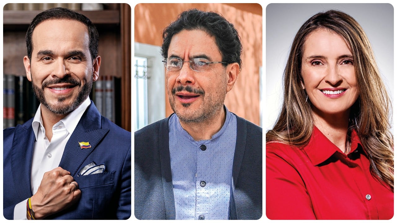 Abelardo de la Espriella, Iván Cepeda y Paloma Valencia