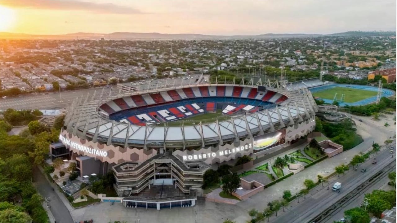 Imagen de referencia sobre cómo quedará el estadio Estadio Metropolitano Roberto Meléndez de la ciudad de Barranquilla.
