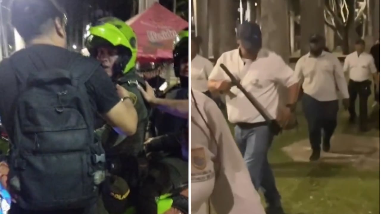 Las autoridades llegaron mara mediar en la situación, sin embargo ya habían ocurrido las agresiones.