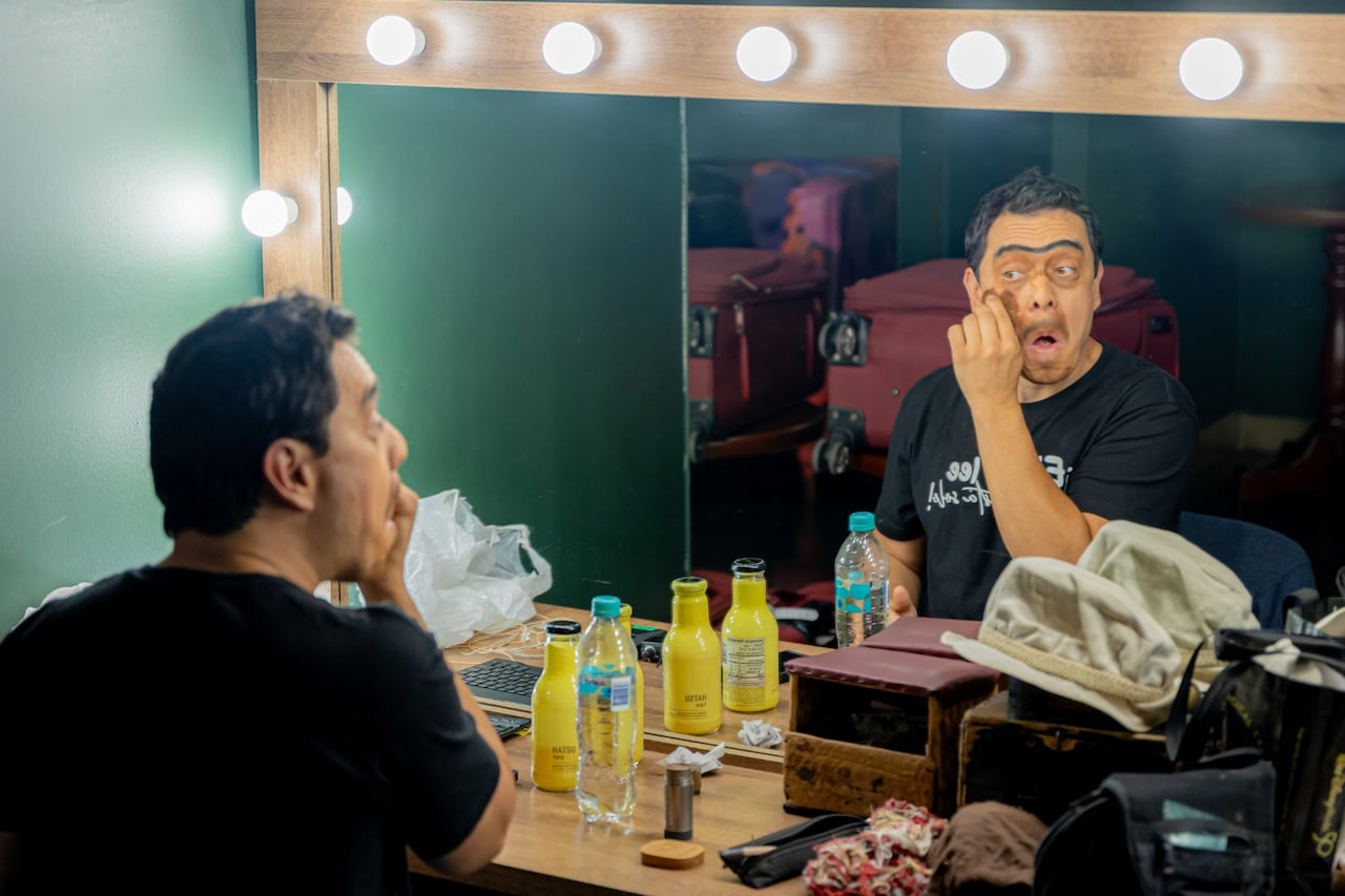 Con su personaje de Suso, Dany entrevistó a Luis Fonsi, Maluma, J Balvin, James Rodríguez, Sofía Vergara y Carlos Vives, entre otros.
Foto: prensa de Dany Alejandro Hoyos / El País