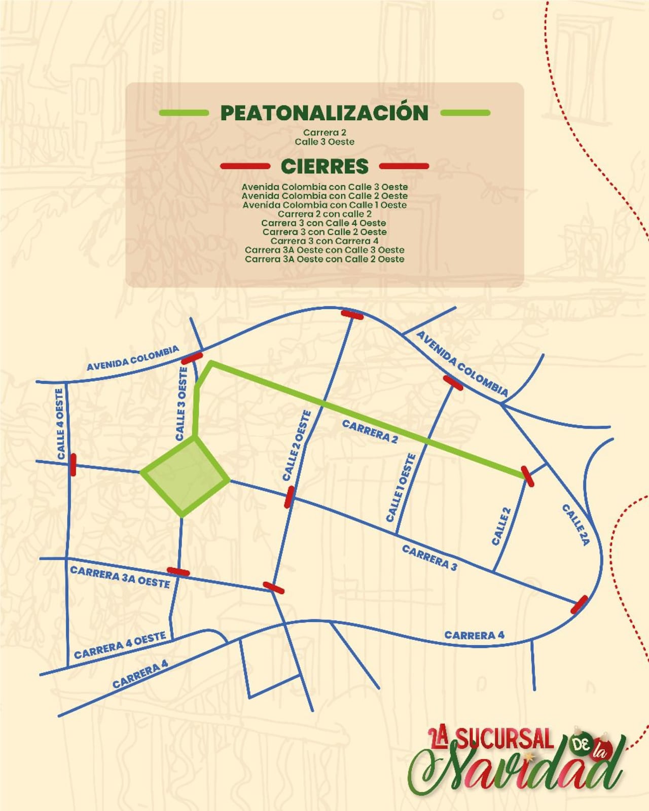 Estos serán los cierres viales que se llevarán a cabo en El Penón, en Cali.