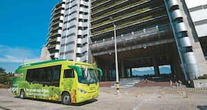 28 toneladas de dióxido de carbono dejarán de emitirse cada año gracias a la circulación del primer bus eléctrico en Colombia. Foto: Cortesía EPM