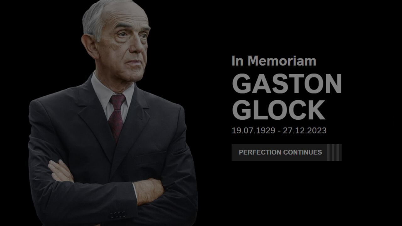 Tan discreto como célebre, el padre de la pistola semiautomática "Glock" estudió ingeniería mecánica.
