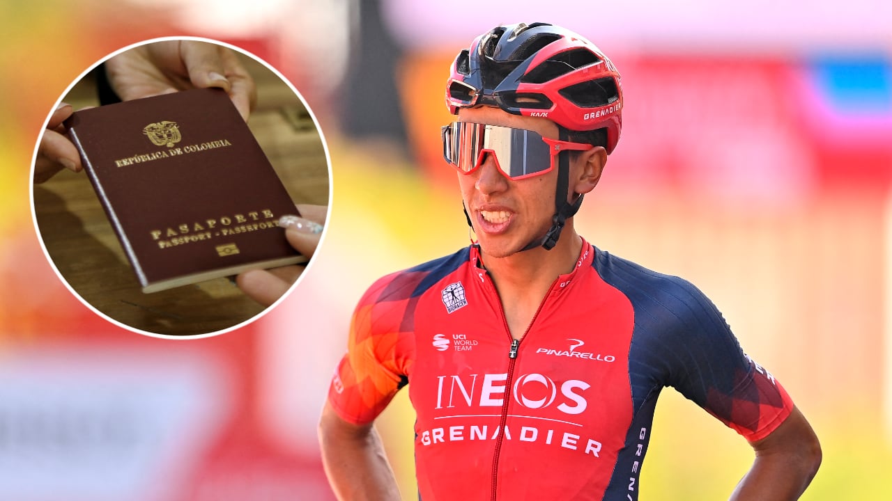 Egan Bernal acudió a una oficina de Cancillería para renovar su pasaporte.