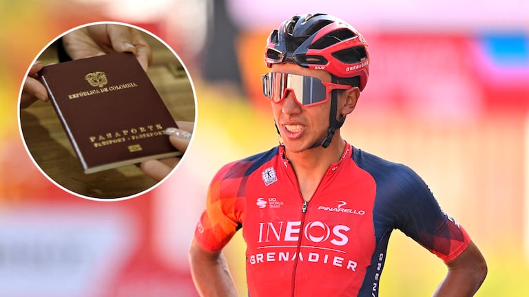 Egan Bernal acudió a una oficina de Cancillería para renovar su pasaporte.