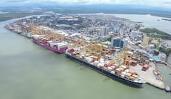 El puerto de Buenaventura, eje estratégico para el comercio exterior del país.