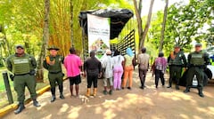 Nueve personas fueron detenidas por el delito de aprovechamiento ilícito de los recursos naturales.