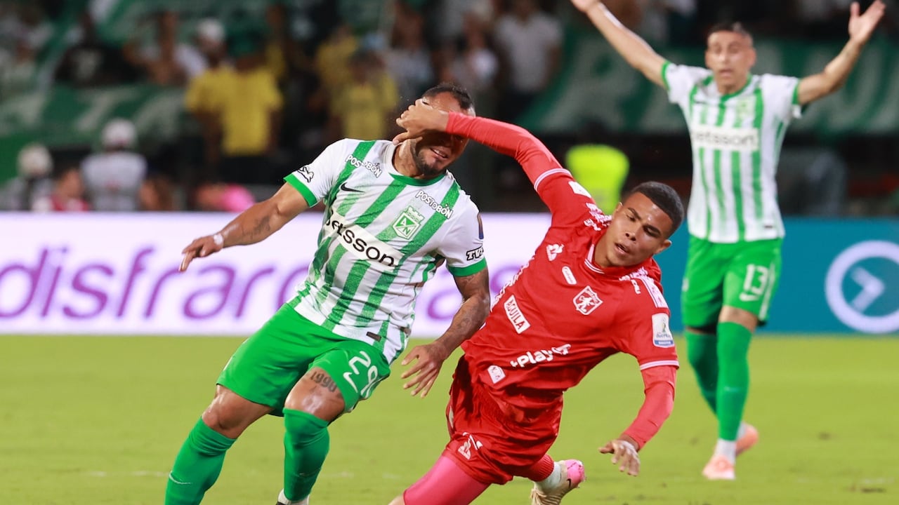 Imagen del encuentro entre Atlético Nacional y América de Cali por el juego de ida de las semifinales de la Copa Colombia 2025.