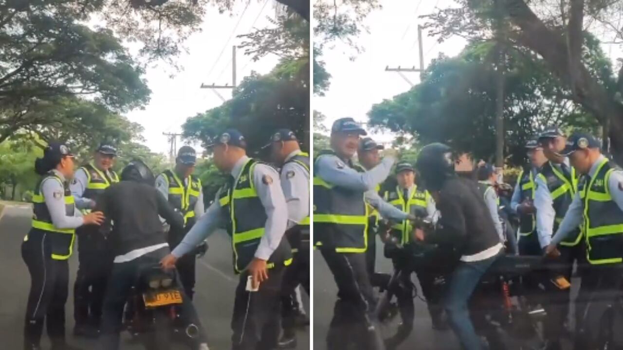 agente de tránsito cali