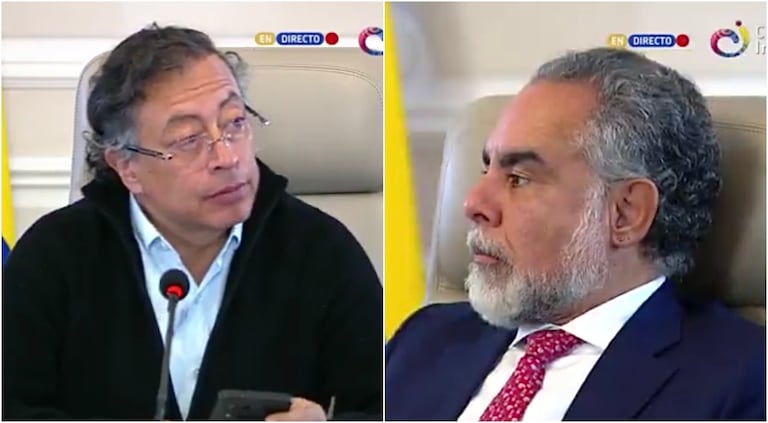 El presidente Gustavo Petro regañó a su ministro del Interior Armando Benedetti.