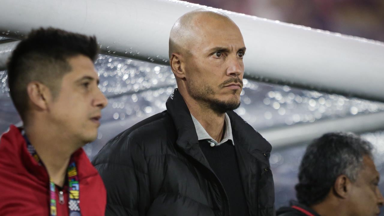 Imagen del partido entre Independiente Santa Fe y América de Cali por la vuelta de los cuartos de final de la Liga Colombiana 2026.