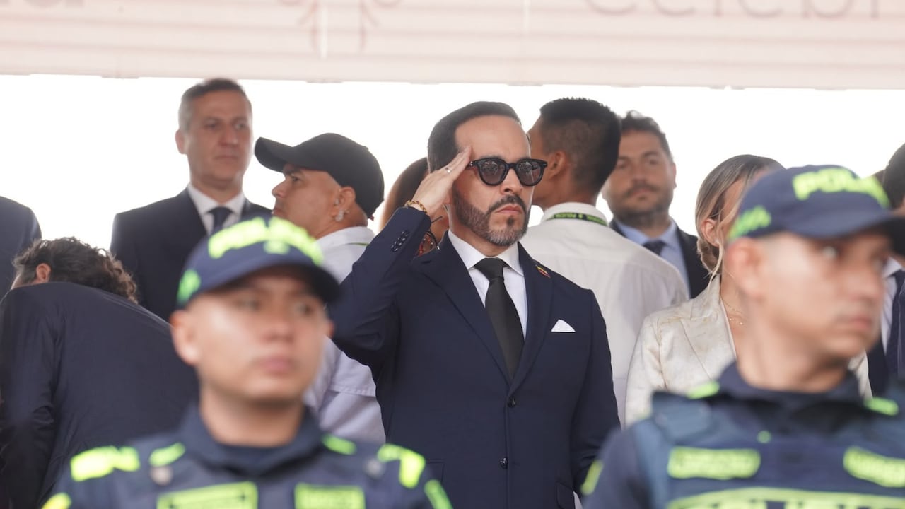 Abelardo De La Espriella durante la conmemoración del 20 de julio en Medellín.