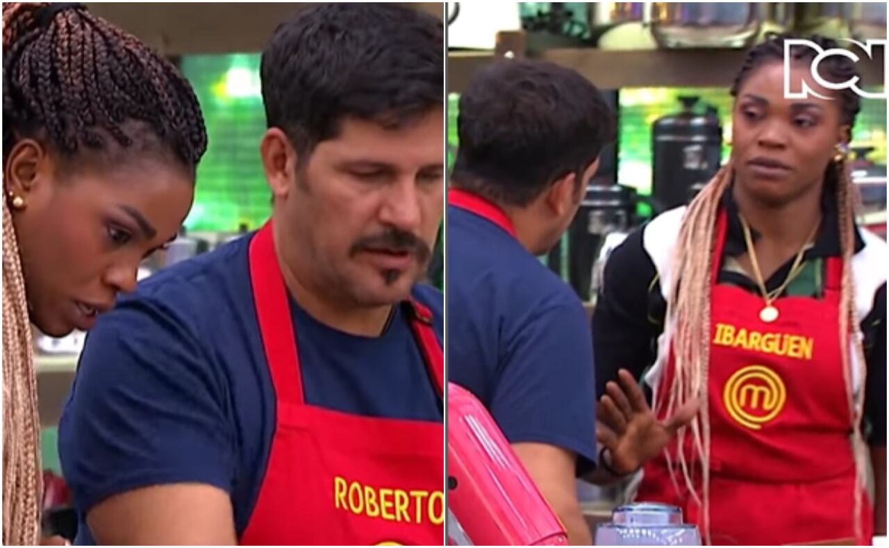 La fuerte discusión entre Caterine Ibarguen y Roberto Cano en 'MasterChef Celebrity'