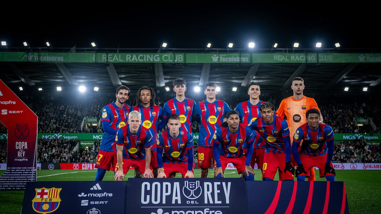 Once inicial del FC Barcelona para el partido de octavos de final de la Copa del Rey.