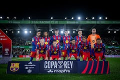 Once inicial del FC Barcelona para el partido de octavos de final de la Copa del Rey.