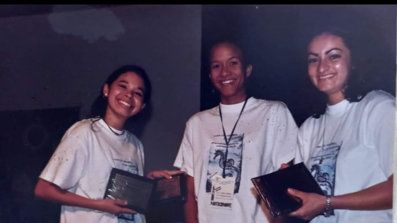 De izquierda a derecha: Linda Gallo Bedoya, Anyela Valencia y Cindy Milena Posada Montoya.