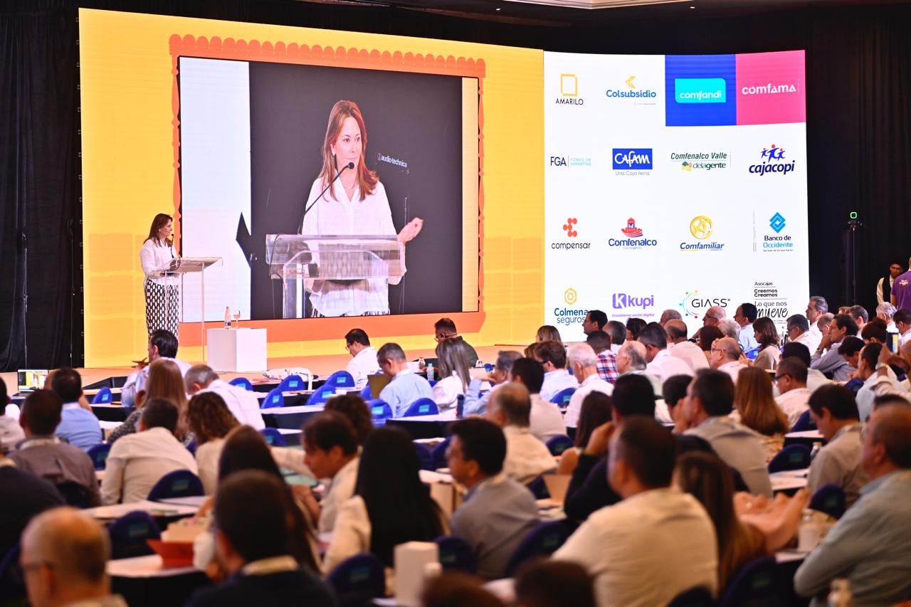 La ministra de Salud, Ana María Vesga, se refirió a los retos de financiación del sistema y a los recursos que el Gobierno busca recuperar para 2027 durante el 36.º Congreso Nacional de las Cajas de Compensación Familiar de Asocajas, en Cartagena.