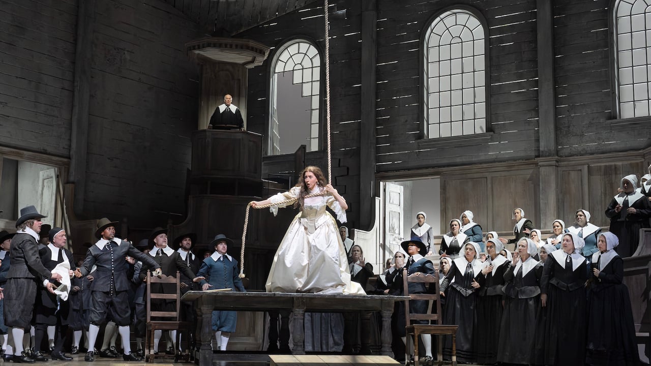 Ópera 'I puritani', de Bellini, bajo la producción de la Metropolitan Opera de Nueva York.