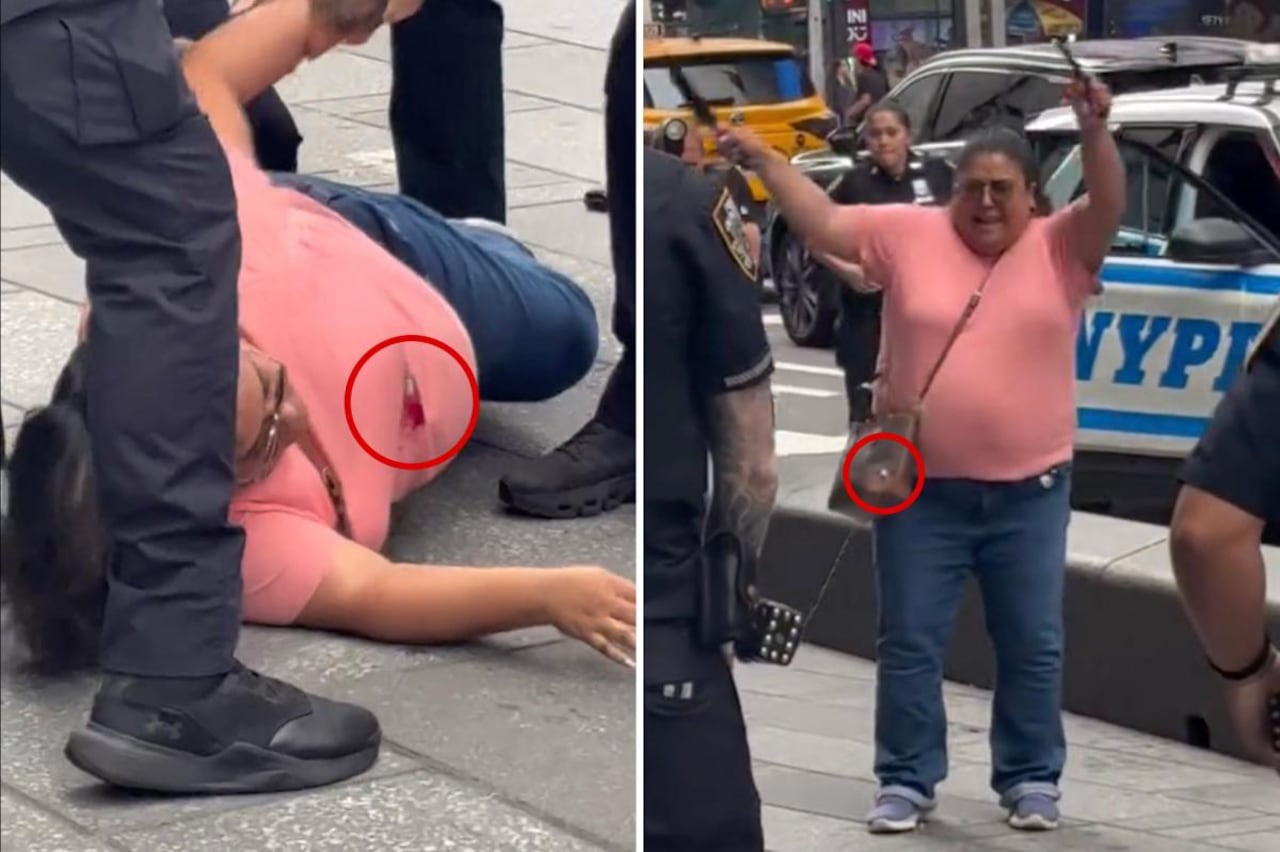 La mujer fue neutralizada por la policía