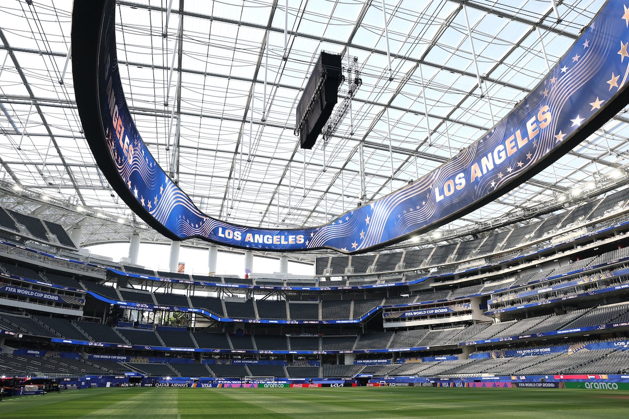 Vista general del interior del estadio antes del partido del Grupo D de la Copa Mundial de la FIFA 2026 entre Estados Unidos y Paraguay en el Estadio de Los Ángeles el 11 de junio de 2026 en Los Ángeles, California.
